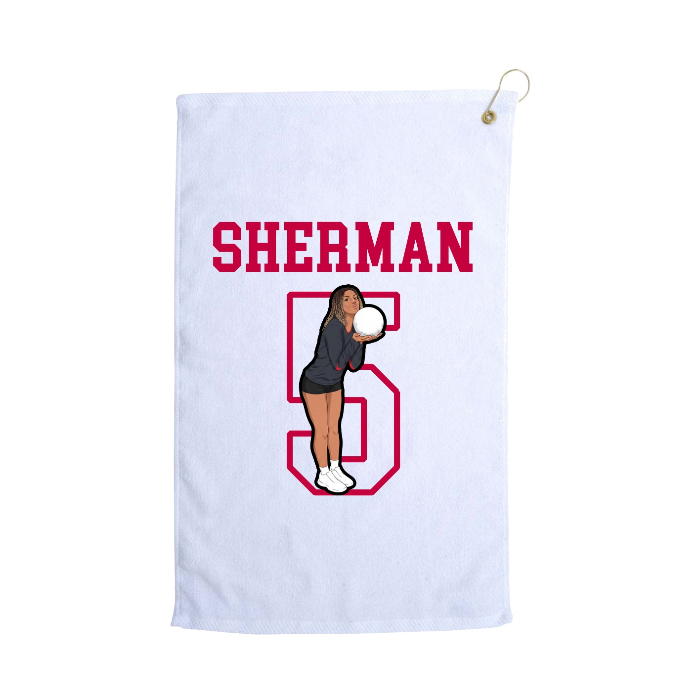 Golf Towel — Shirsey in White