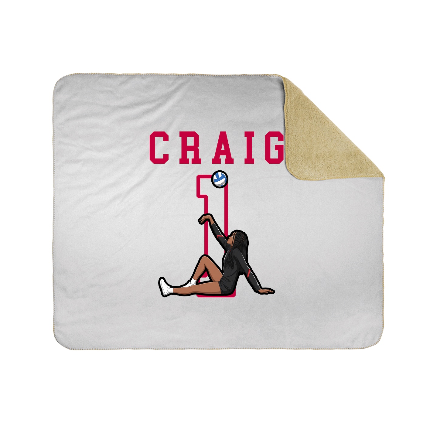 Throw Blanket — Shirsey in White