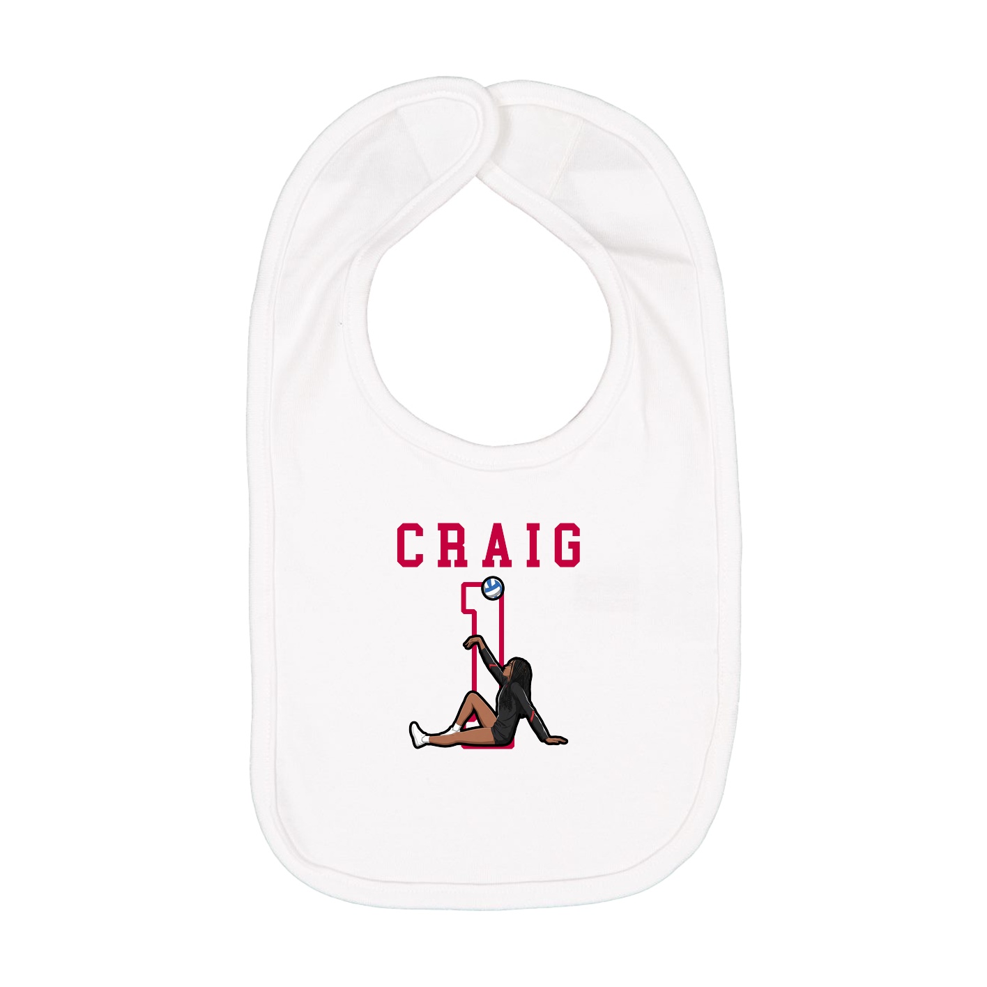 Infant Bib — Shirsey in White