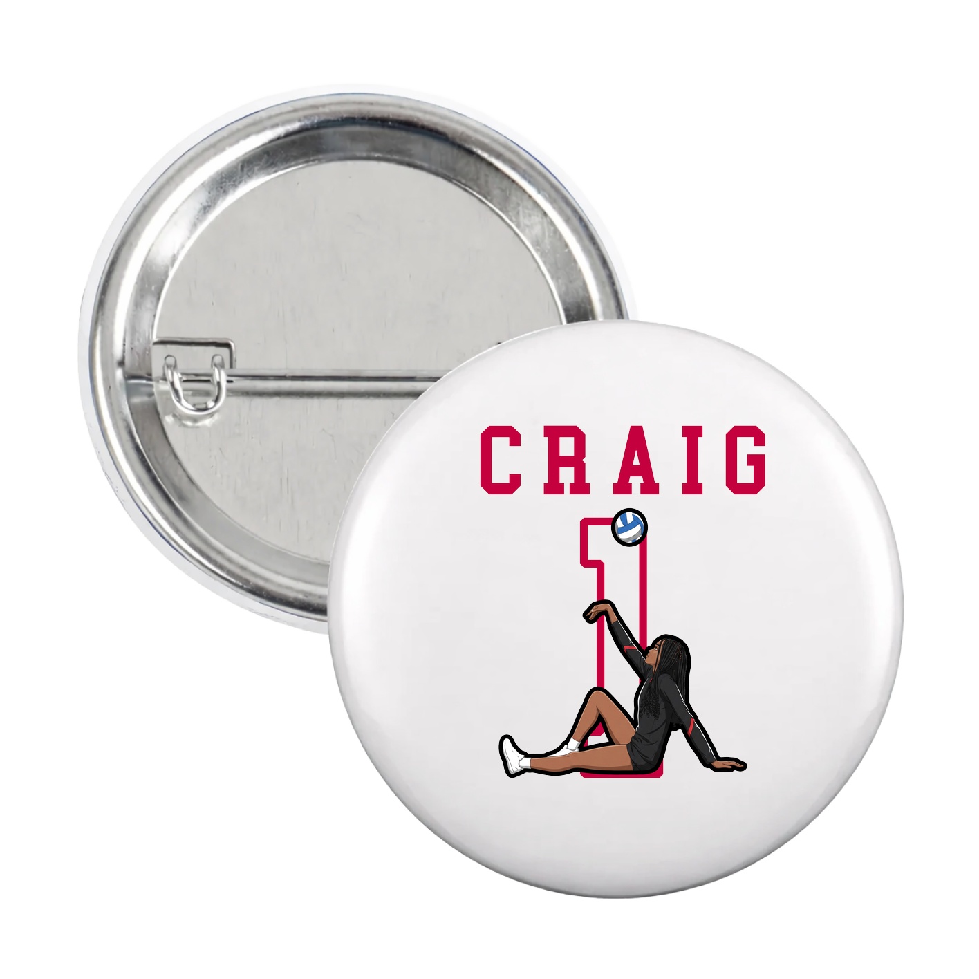 Game Day Button — Shirsey in White