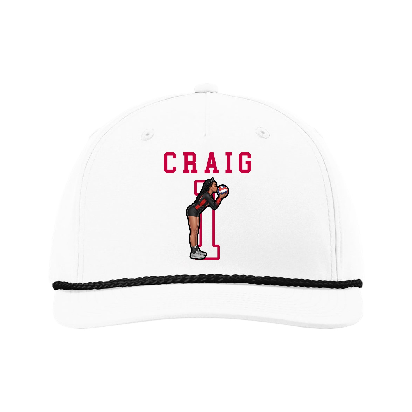 Five-Panel Classic Rope Cap — Shirsey in White