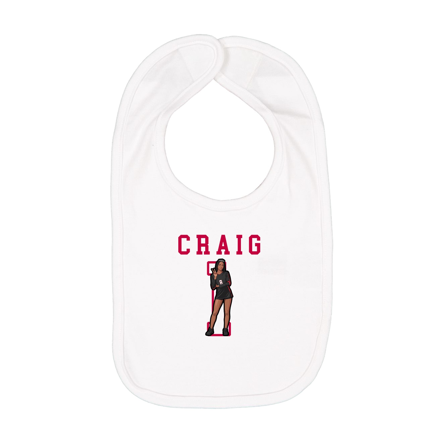 Infant Bib — Shirsey in White