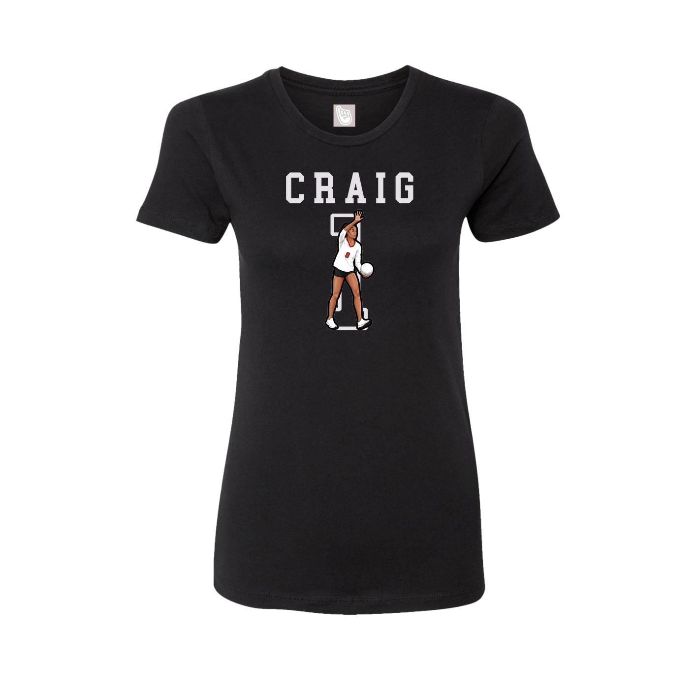 Fitted Women's Tee — Shirsey in Black