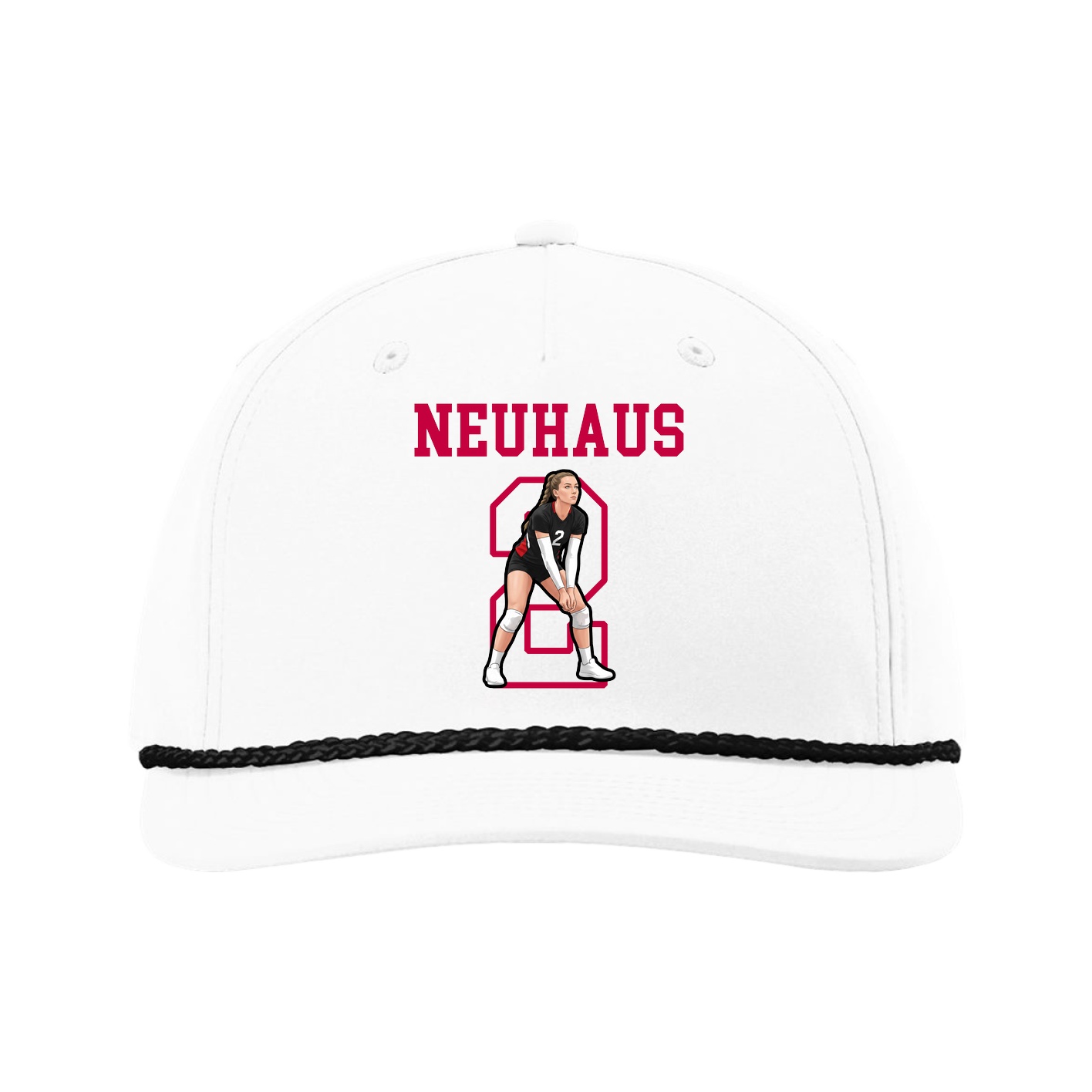 Five-Panel Classic Rope Cap — Shirsey in White