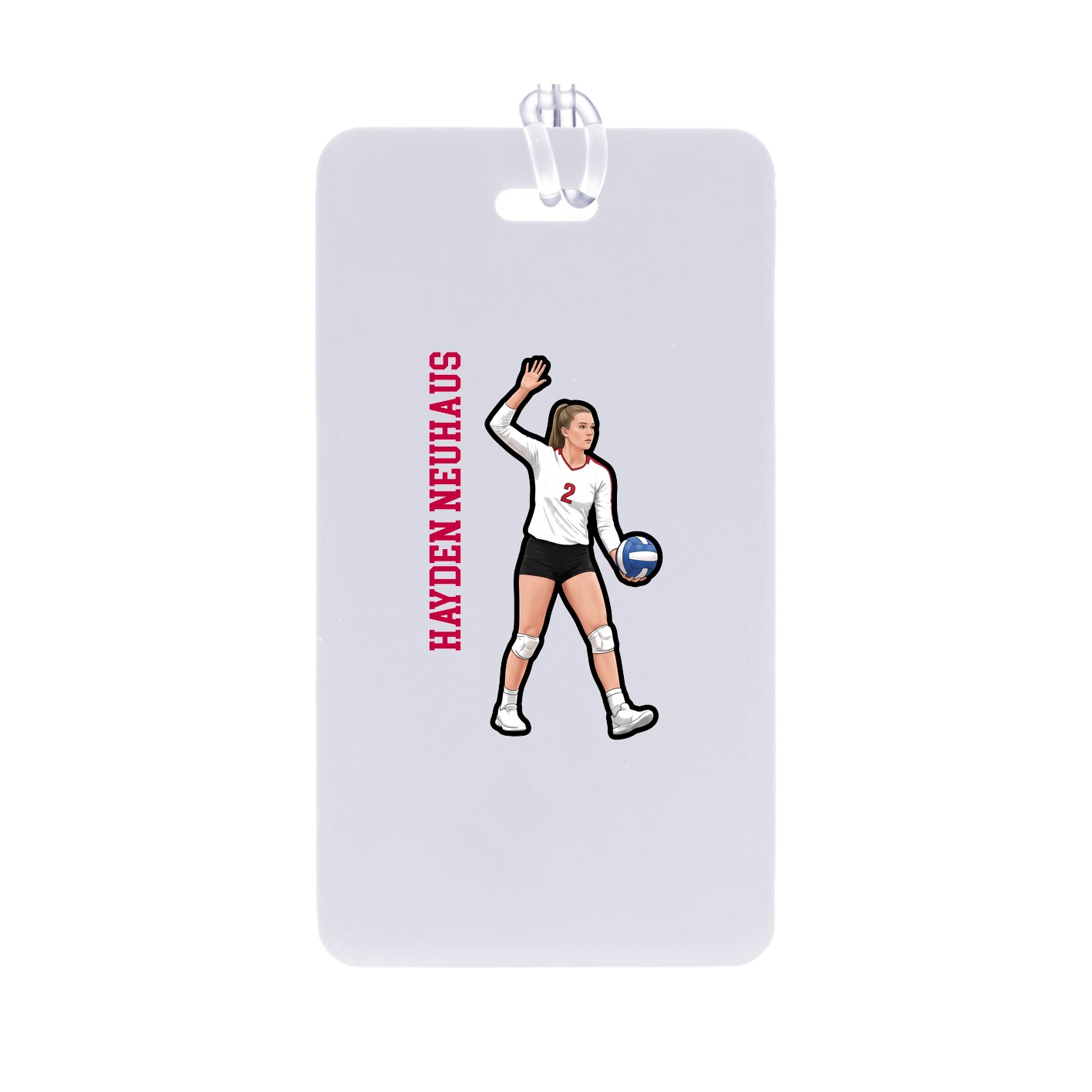Bag Tag — Name Vertical in Classic