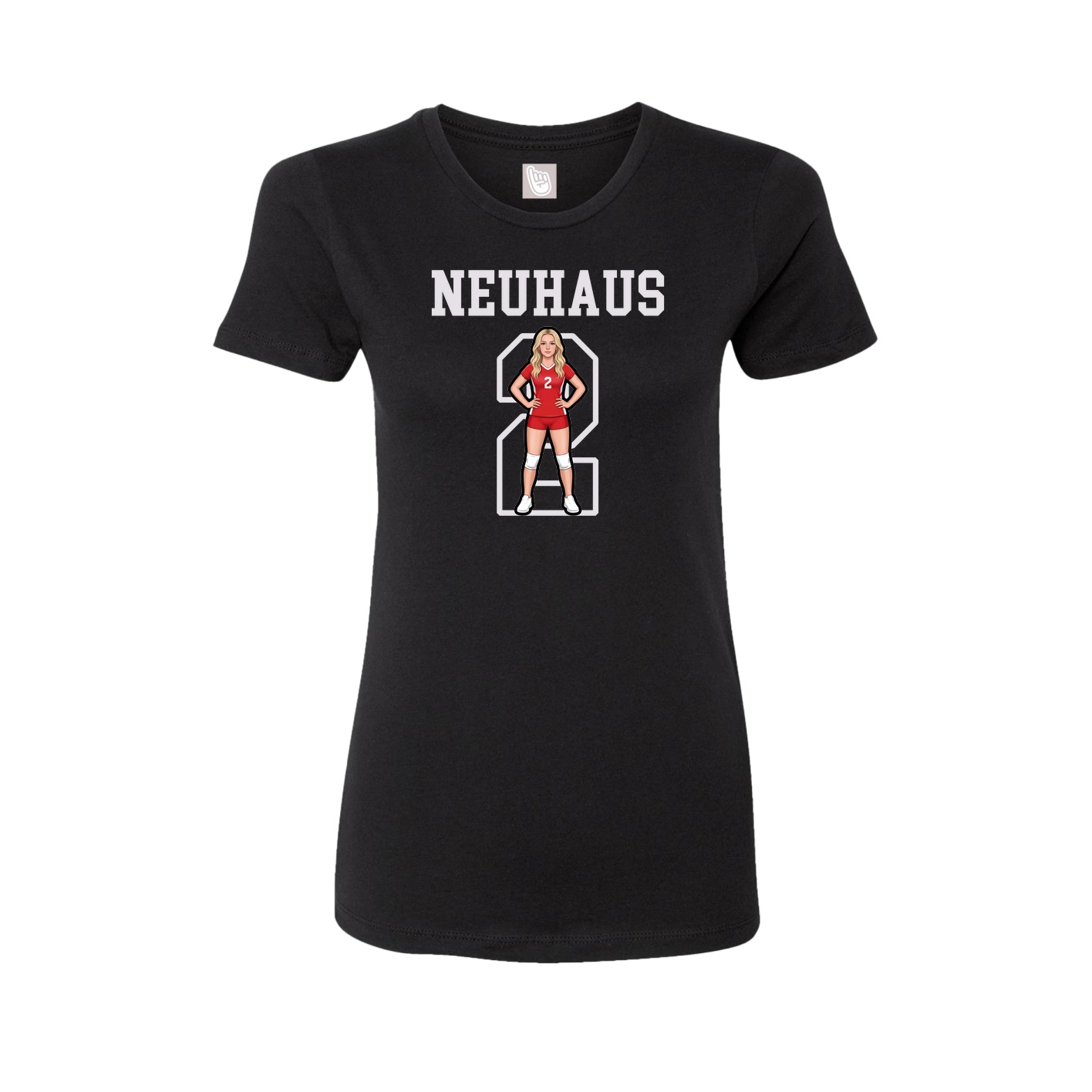 Fitted Women's Tee — Shirsey in Black