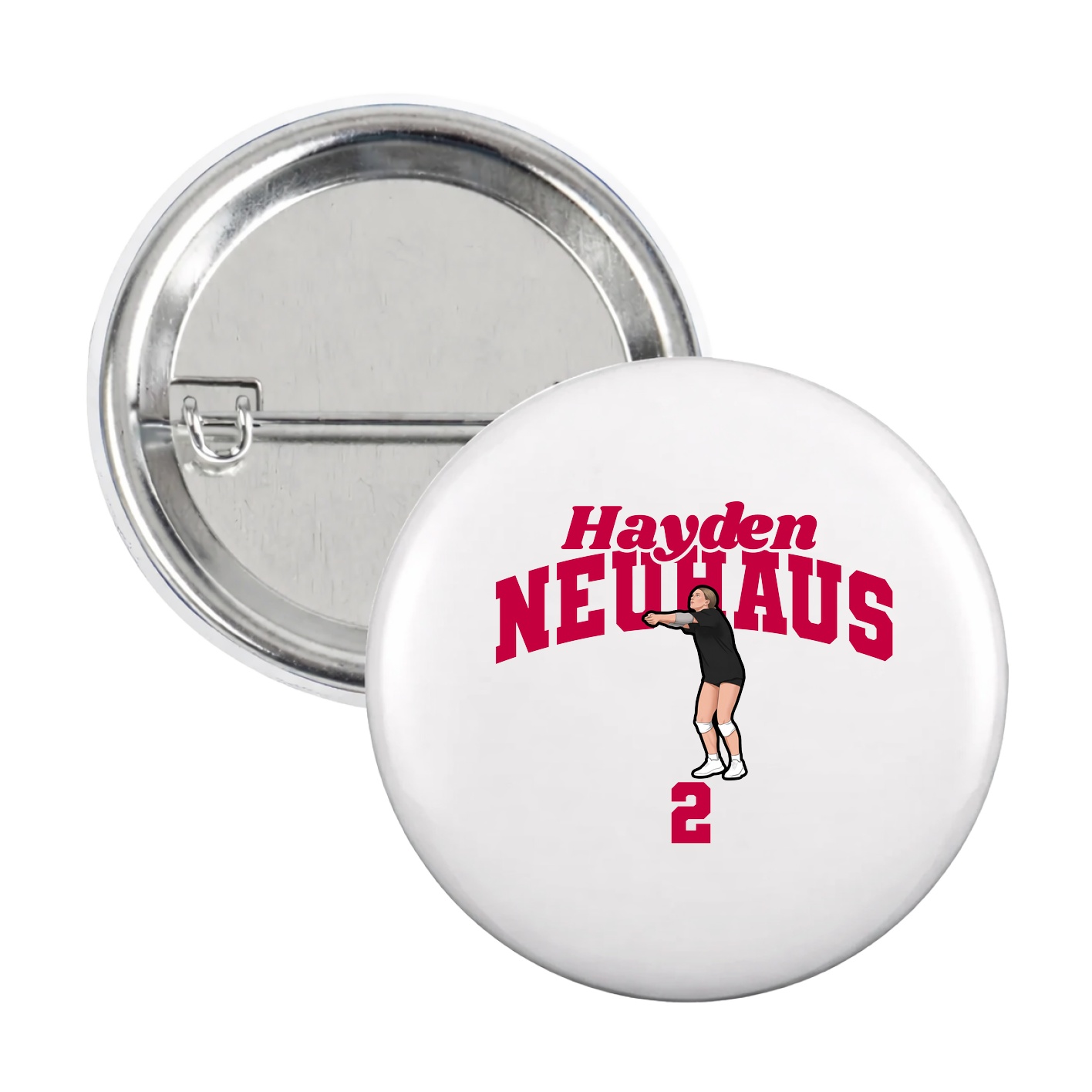 Game Day Button — Signature Arch in White