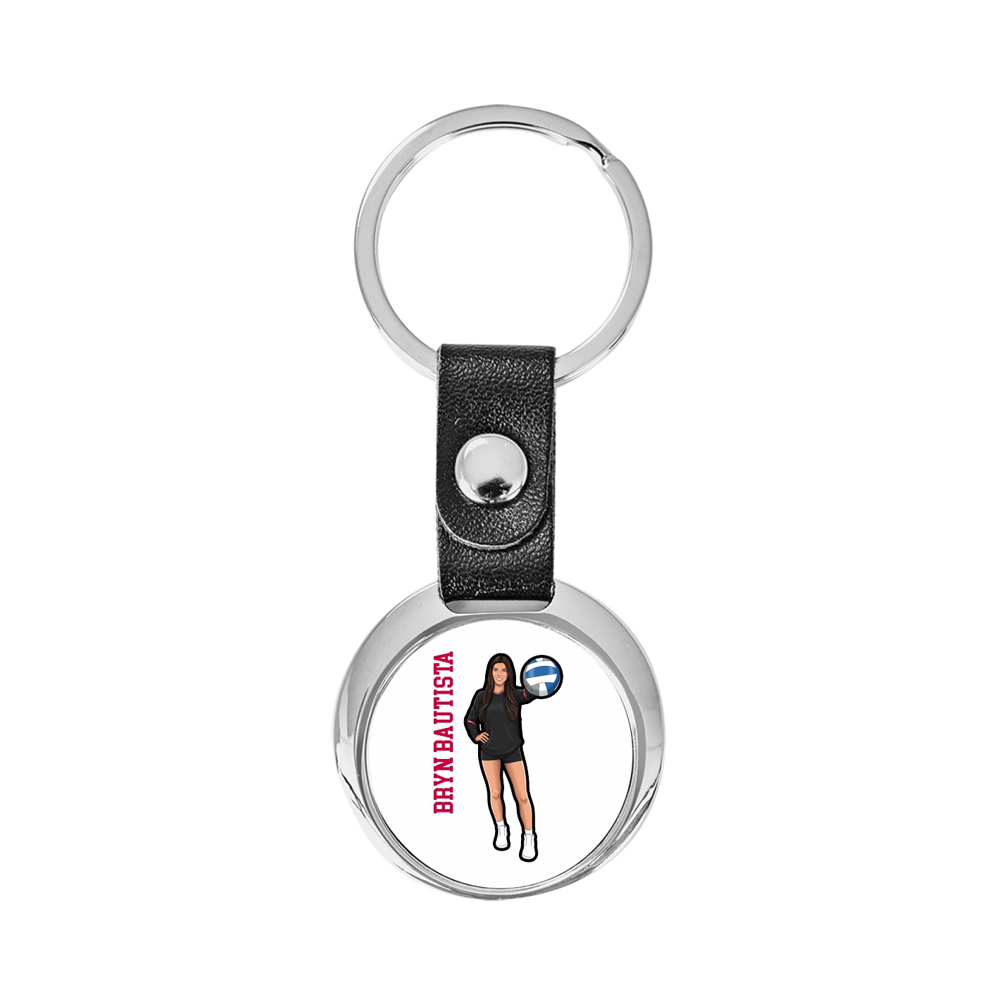 Key Chain — Name Vertical in Classic