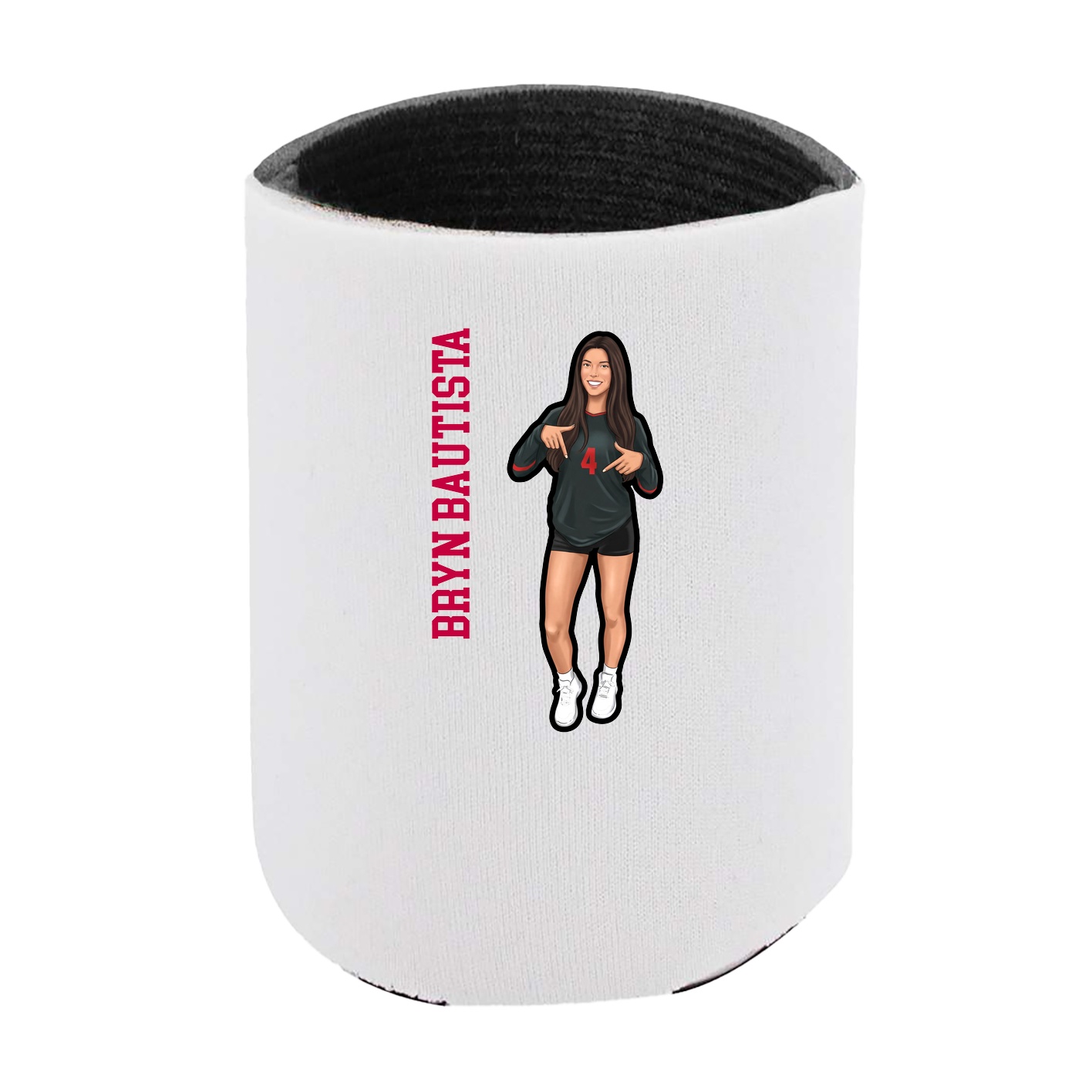 Can Holder — Name Vertical in White