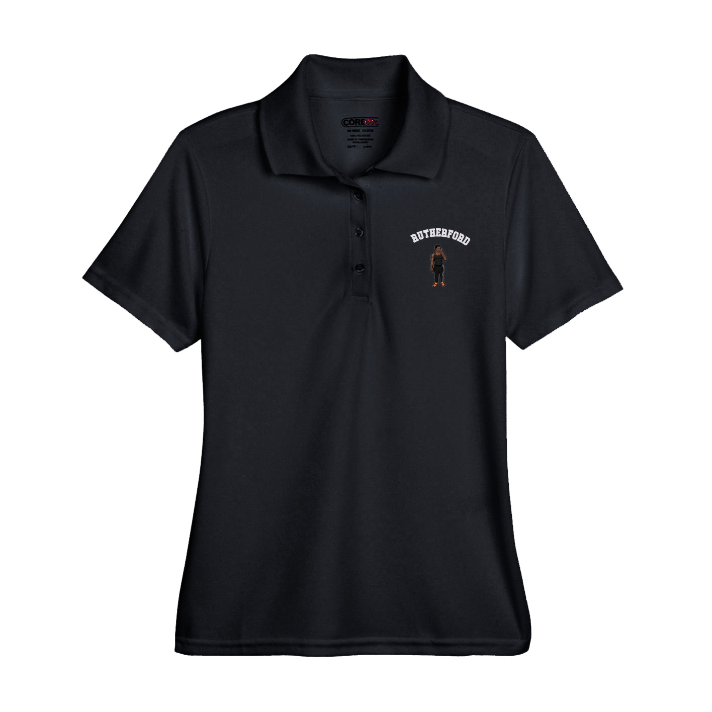 Womens Performance Polo — Shirsey Arch in Black