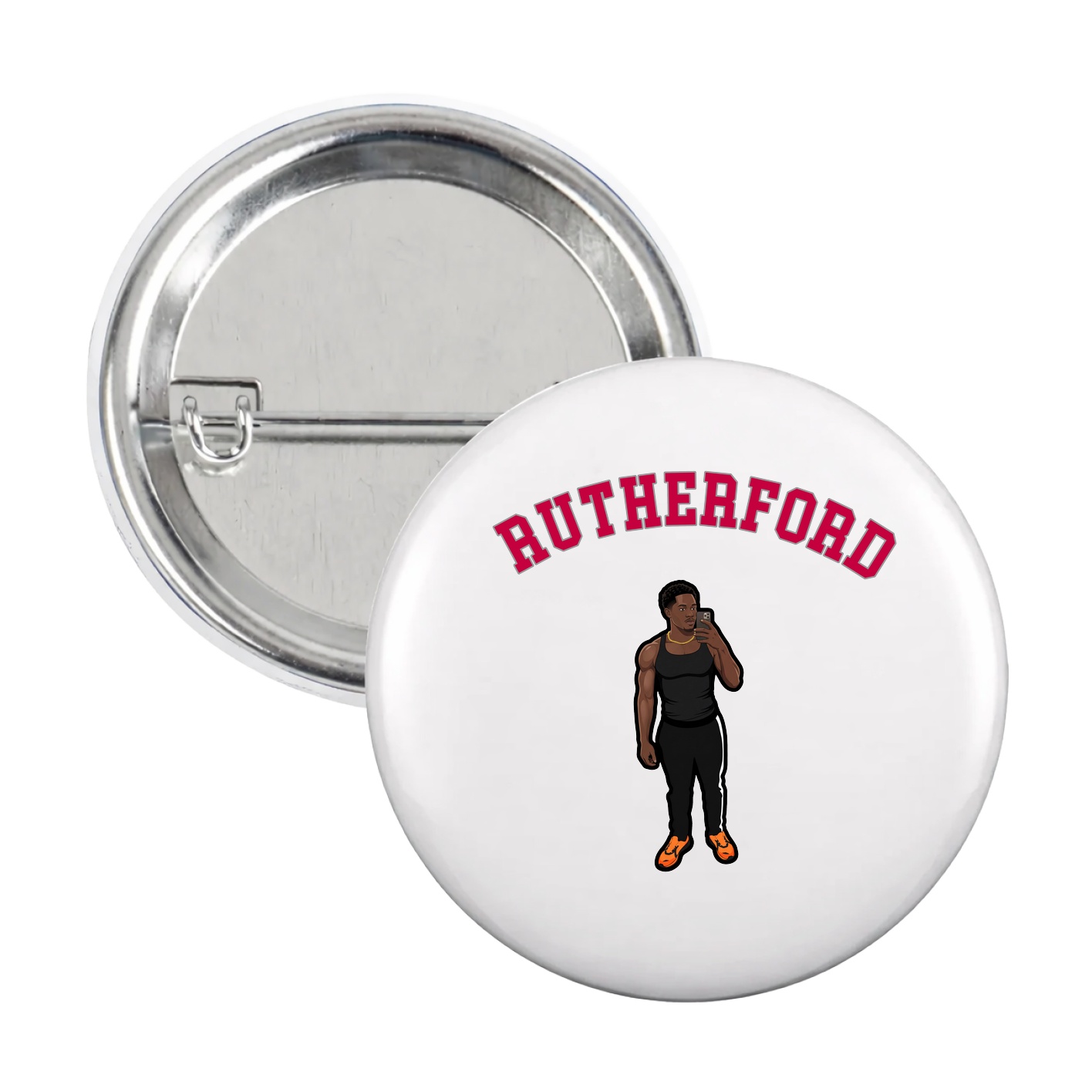 Game Day Button — Shirsey Arch in White