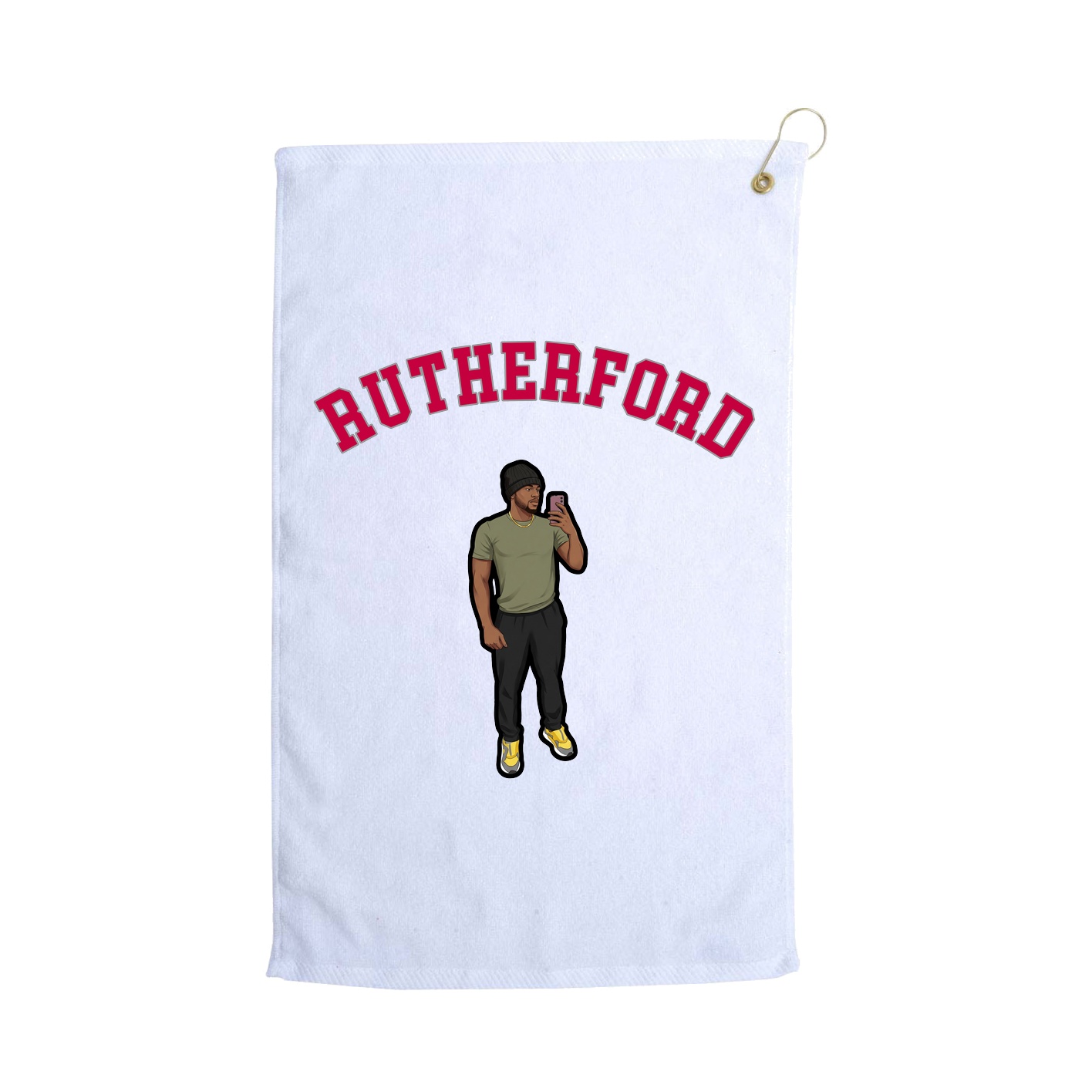 Golf Towel — Shirsey Arch in White