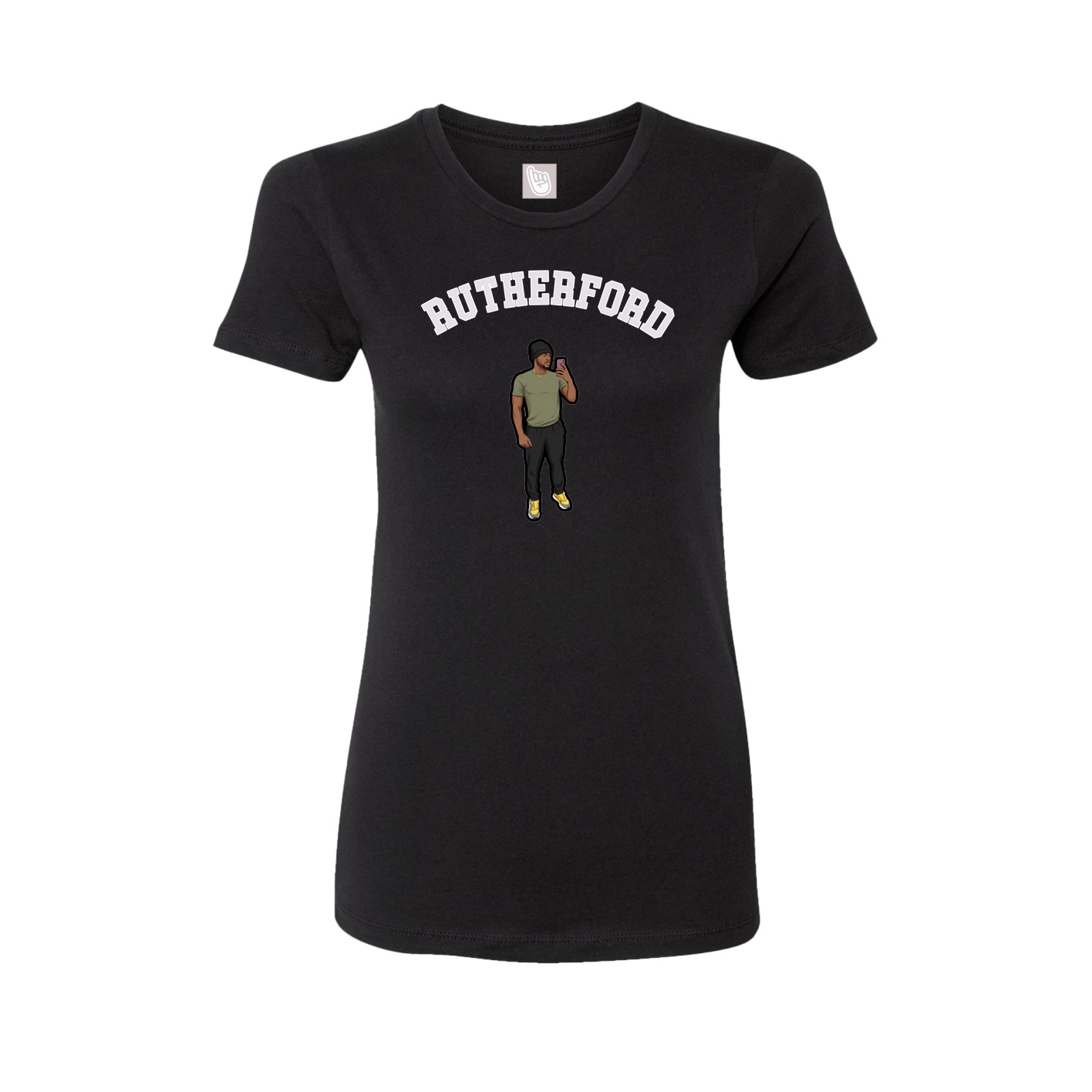 Fitted Women's Tee — Shirsey Arch in Black