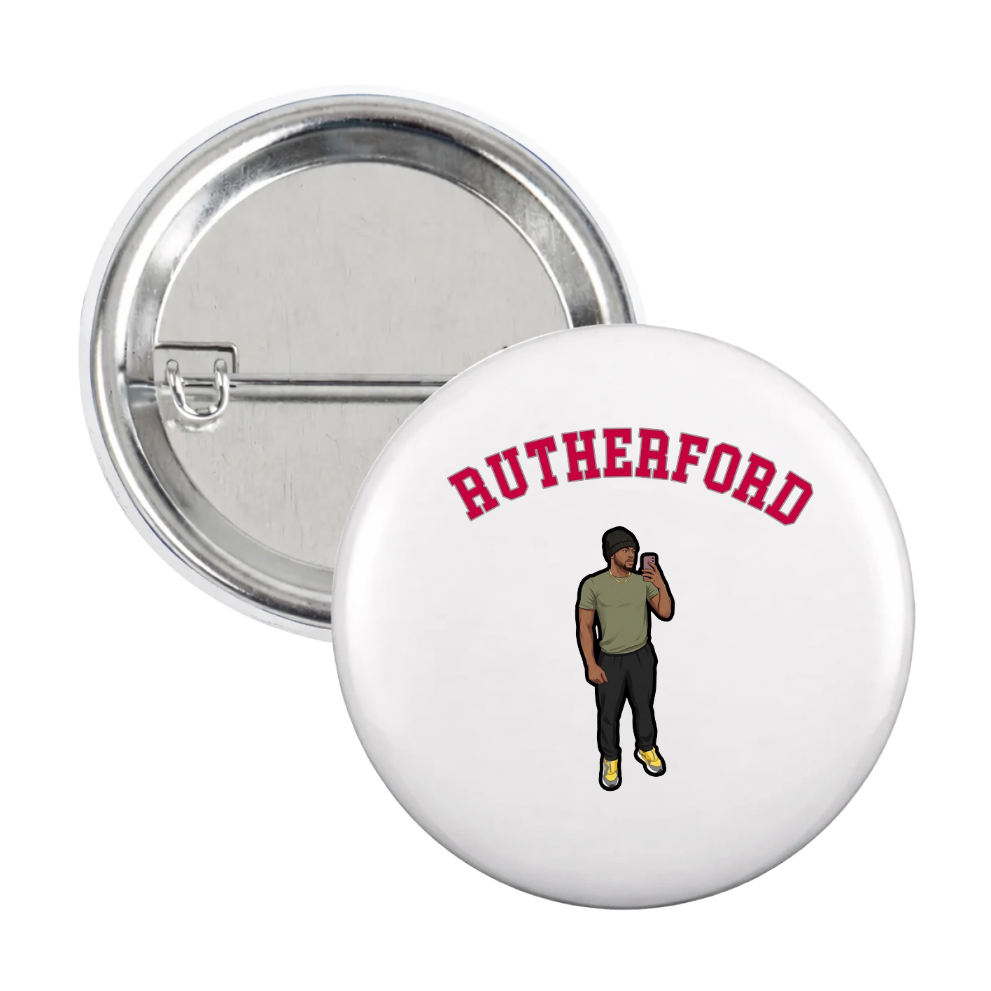 Game Day Button — Shirsey Arch in White