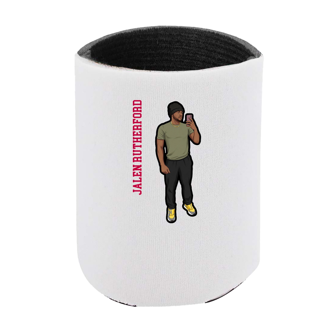 Can Holder — Name Vertical in White