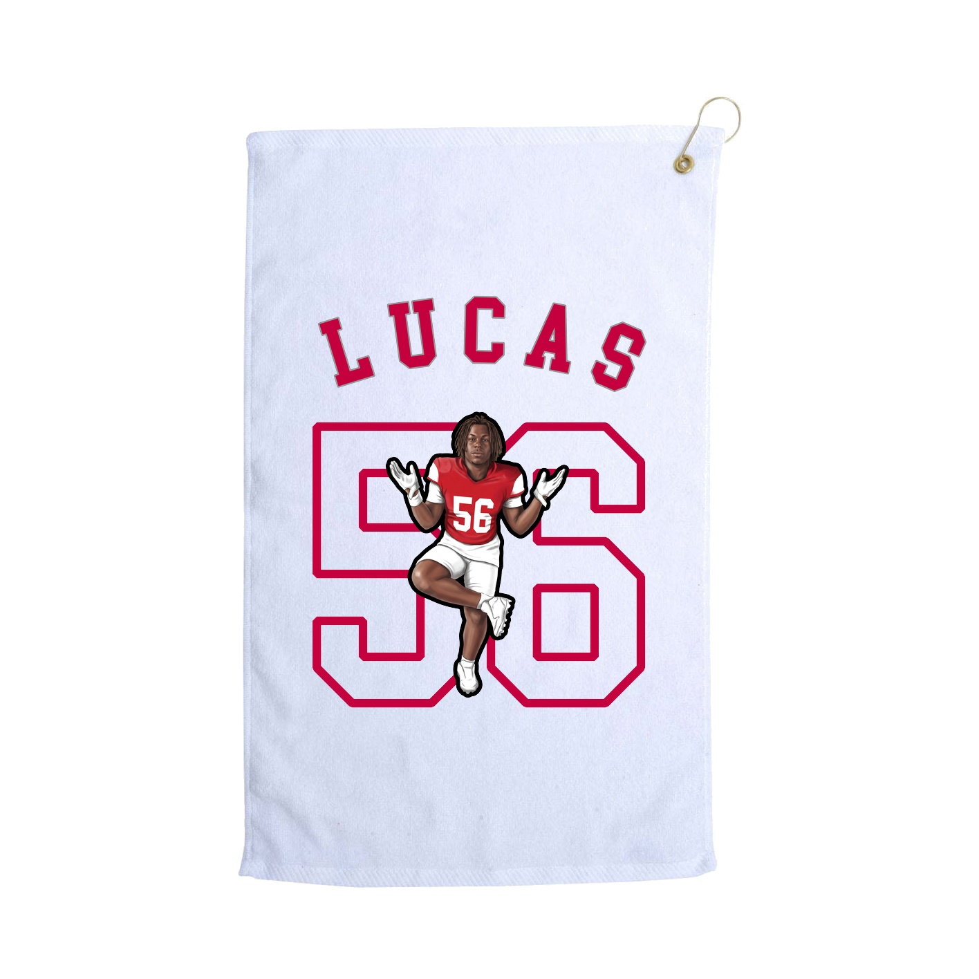 Golf Towel — Shirsey Arch in White