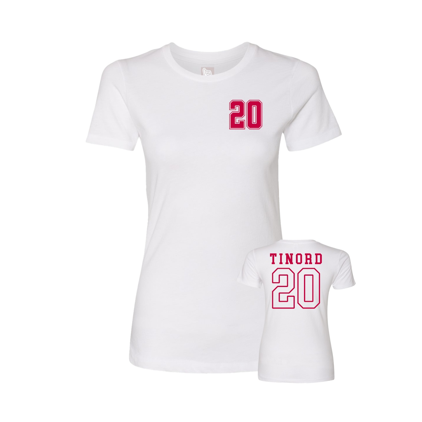 Womens Tee — Chest Back in White