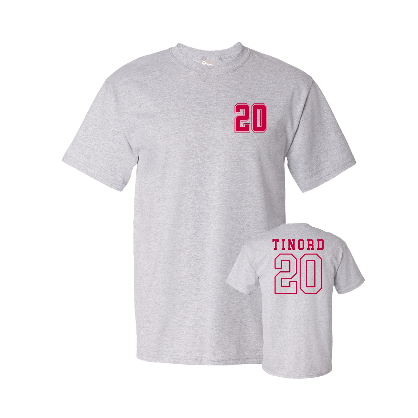 Youth Tee — Chest Back in Grey