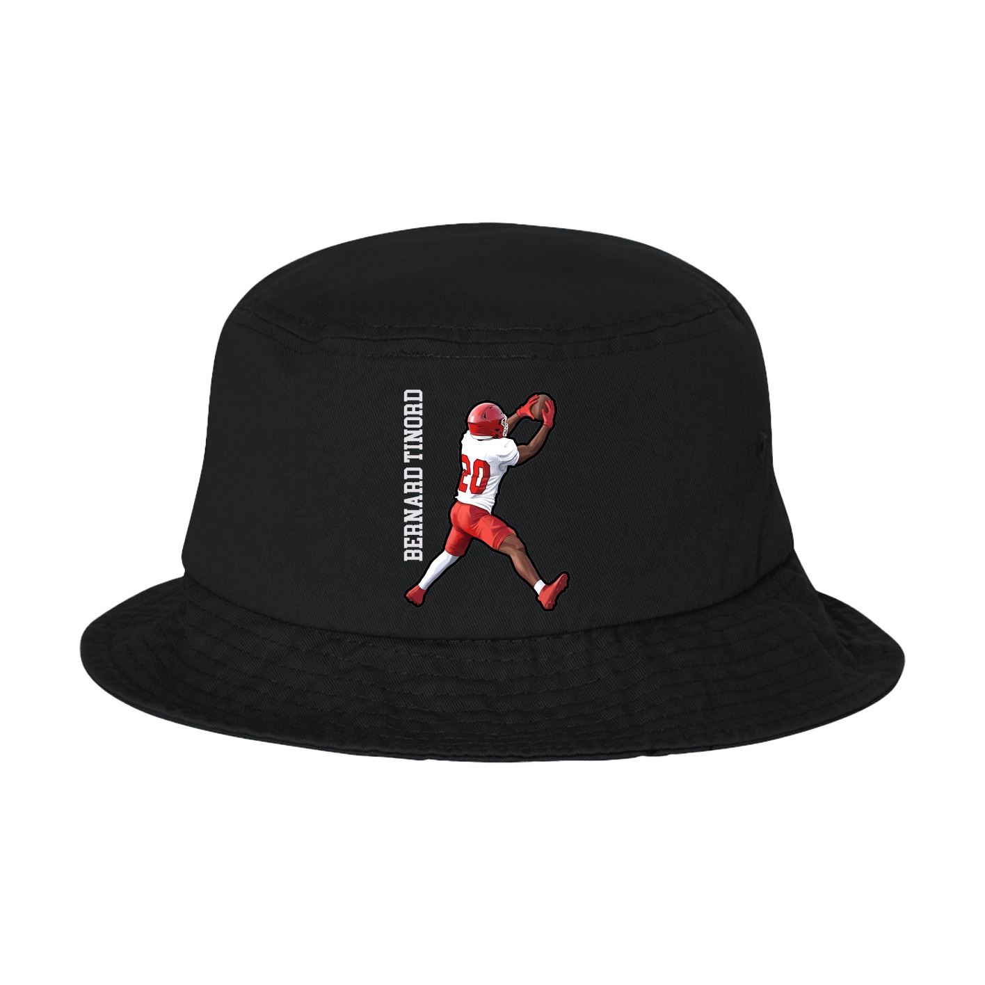 Bucket Cap — Name Vertical in Black