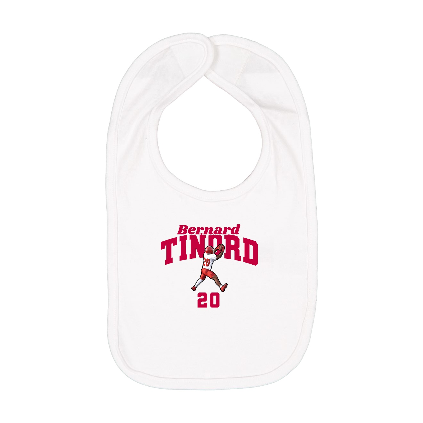 Infant Bib — Signature Arch in White