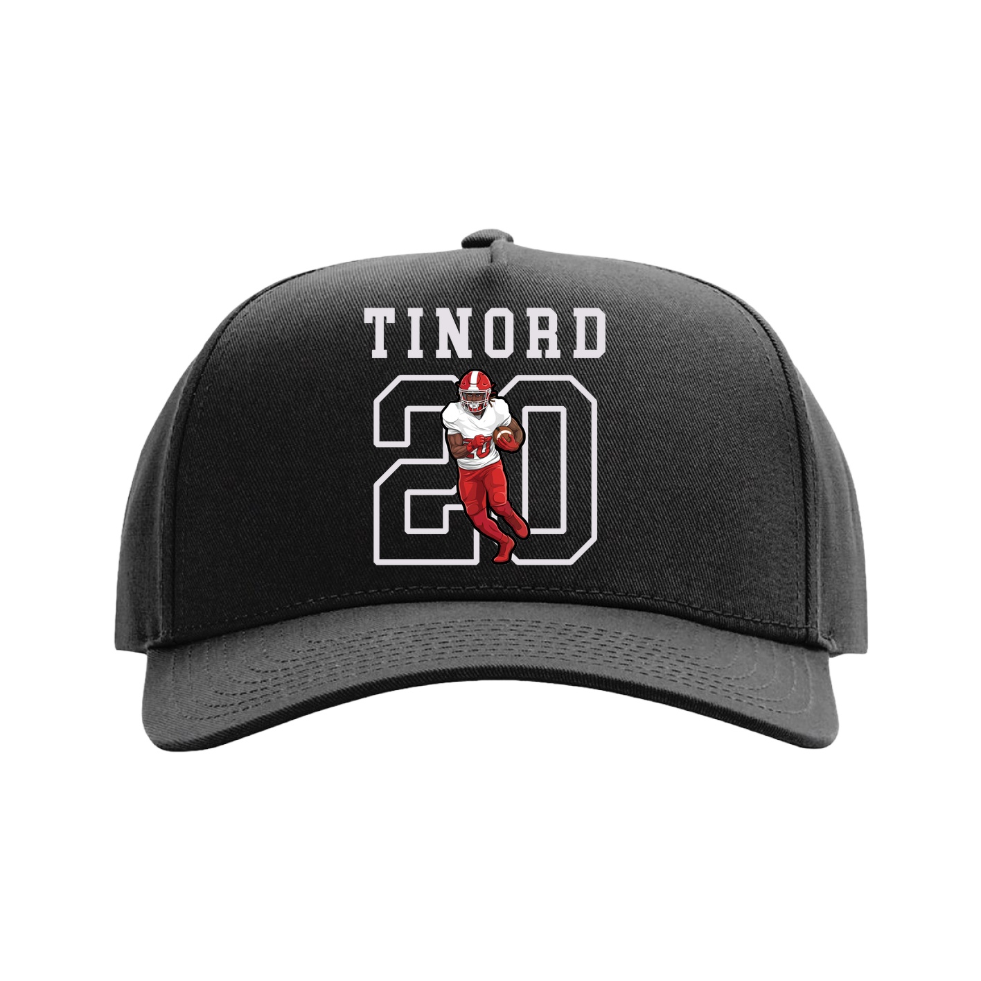 Full Fabric Five-Panel Champ Cap — Shirsey in Black
