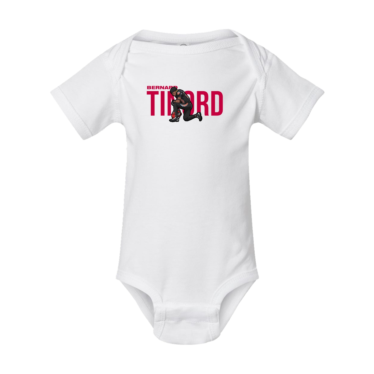 Baby Onesie — Player Name in White
