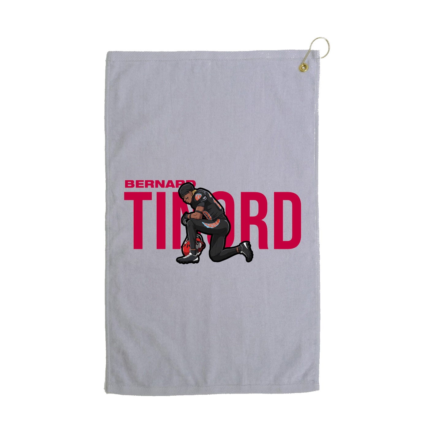 Golf Towel — Player Name in Grey