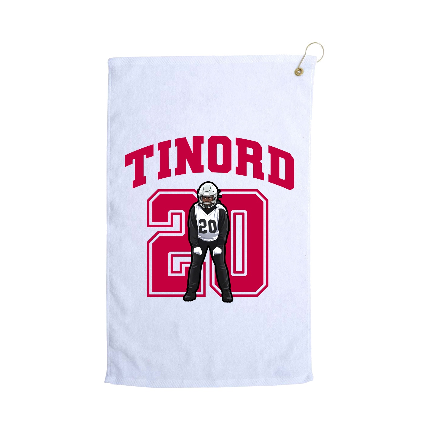 Golf Towel — Number in White
