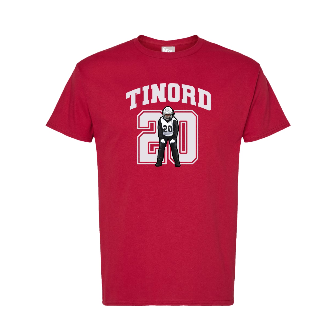 Tee — Number in Crimson