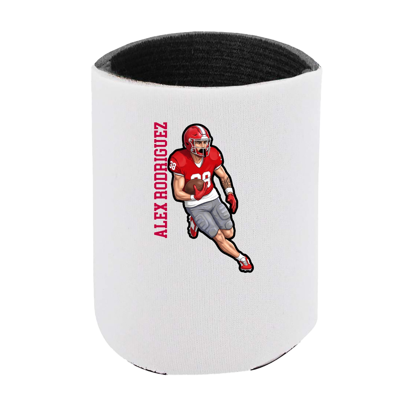 Can Holder — Name Vertical in White