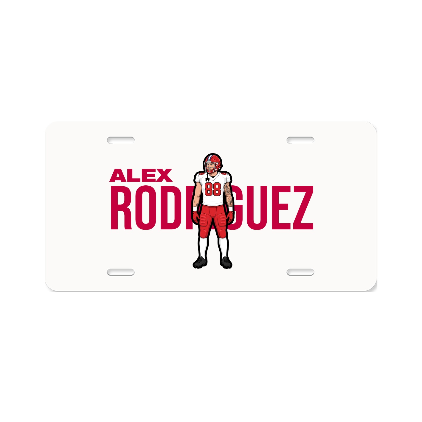 License Plate — Player Name in Classic
