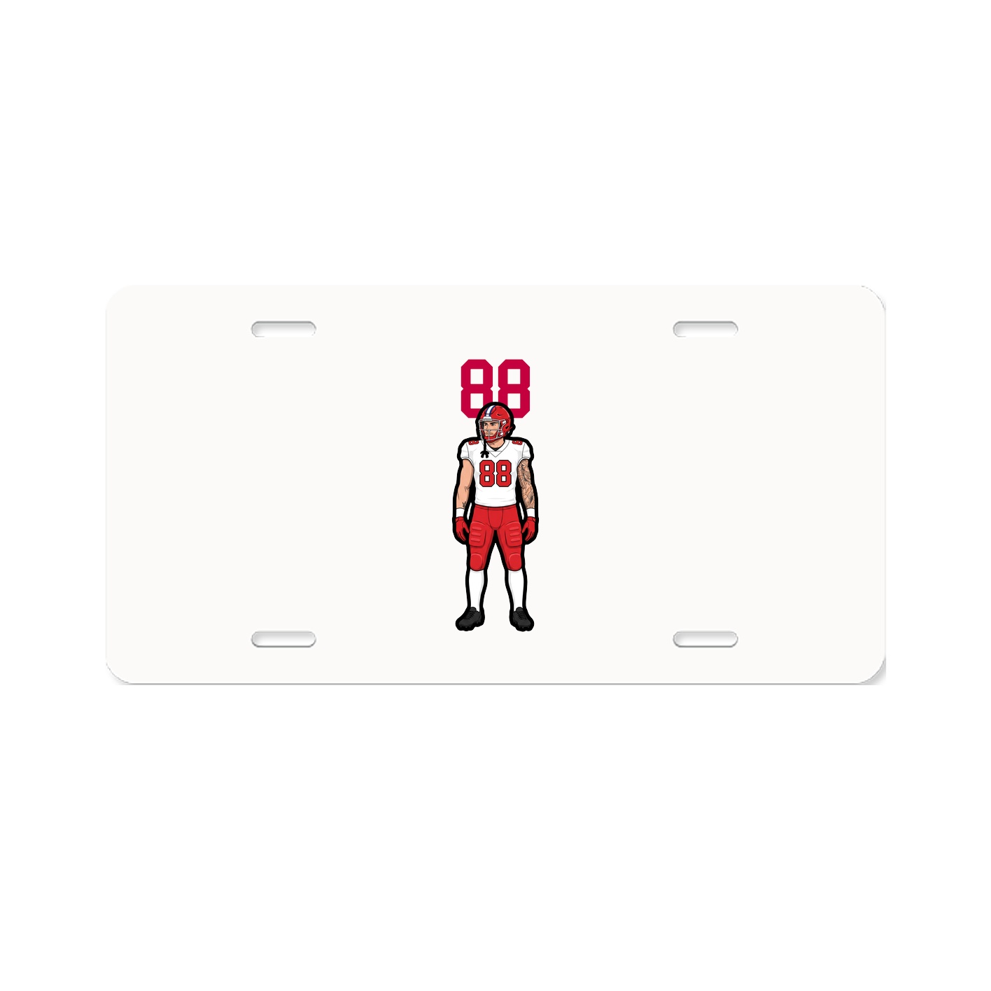 License Plate — Number Top in Classic