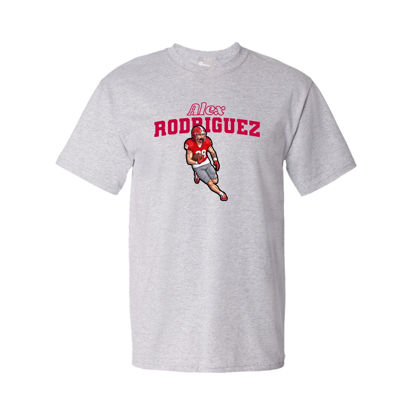 Tee — Name Arch in Grey