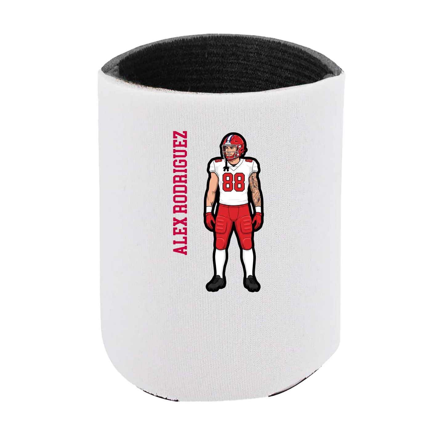 Can Holder — Name Vertical in White
