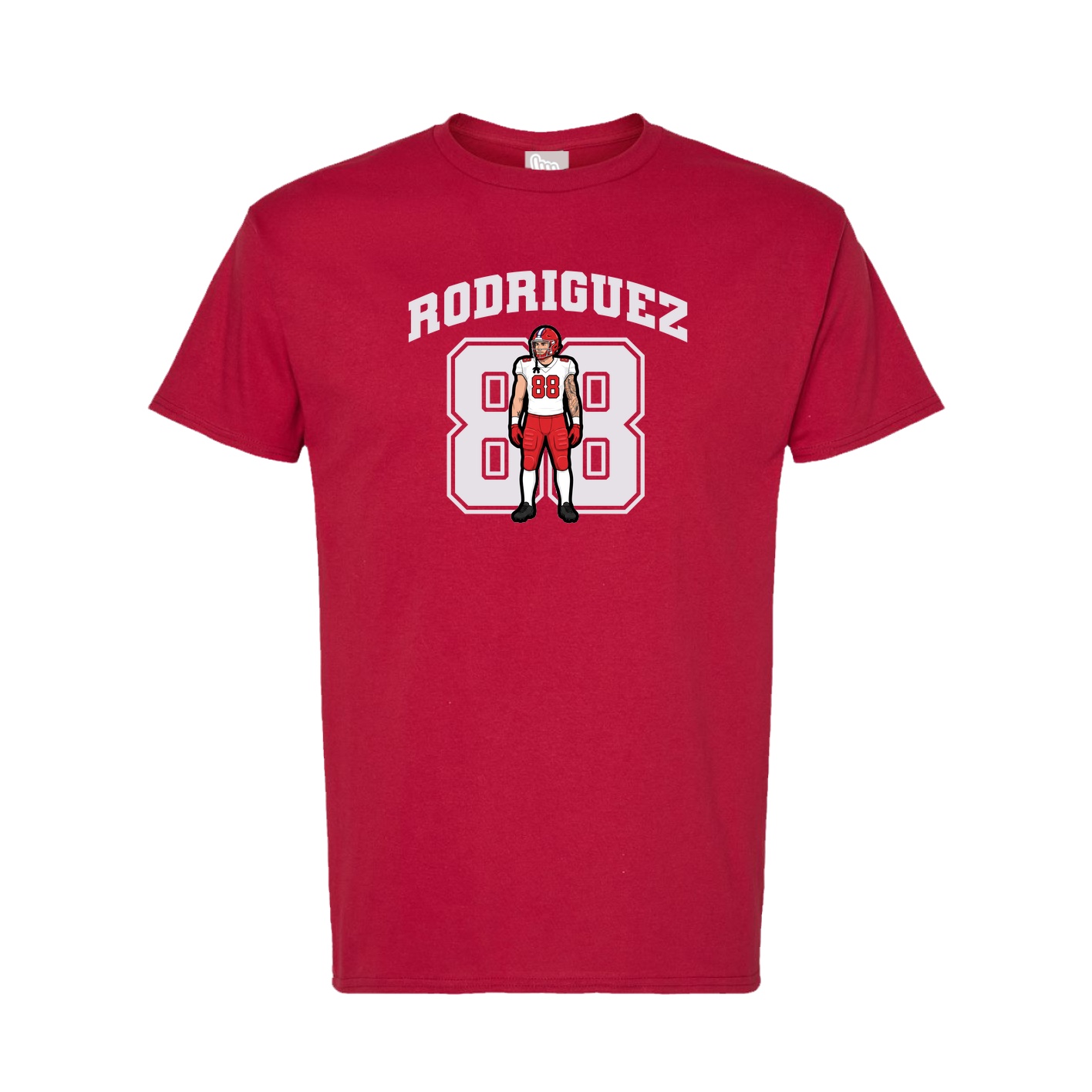 Tee — Number in Crimson