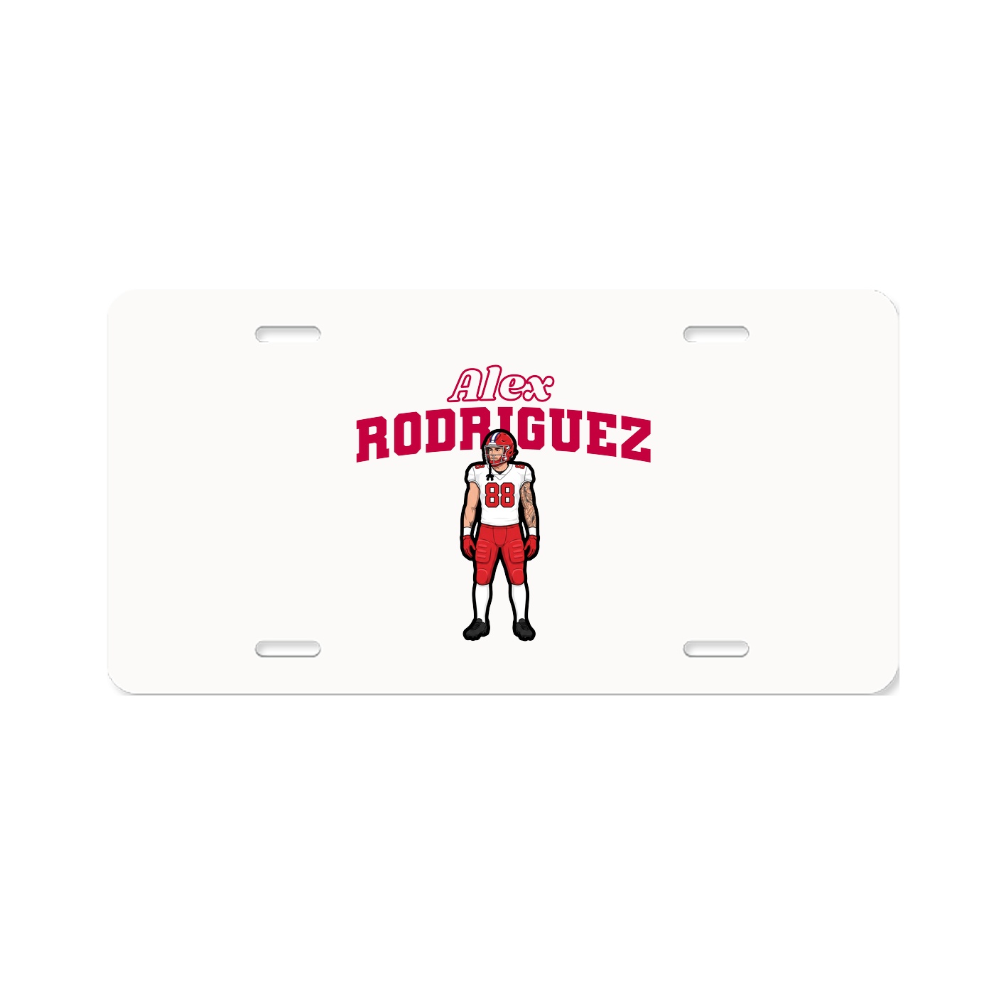 License Plate — Name Arch in Classic