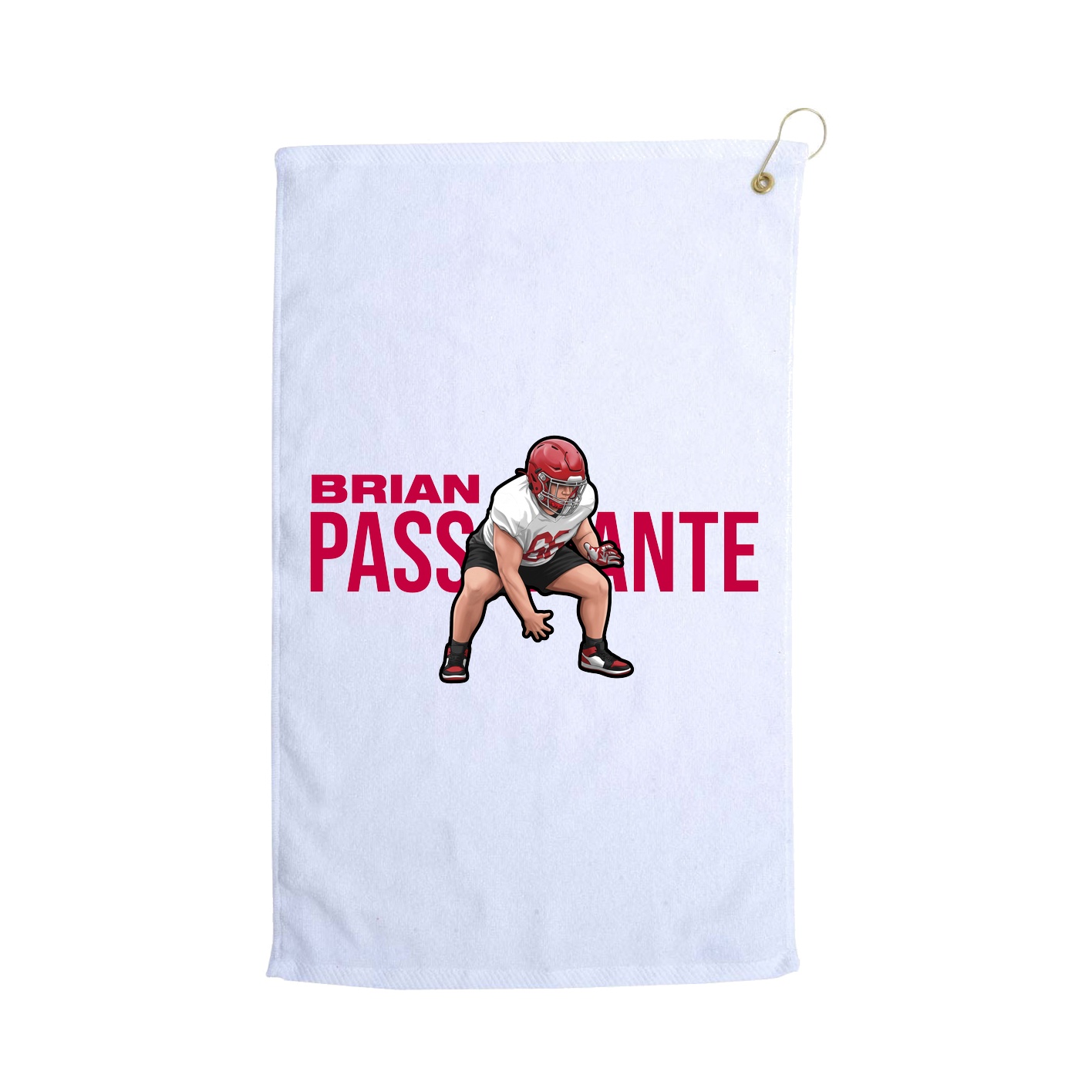 Golf Towel — Player Name in White