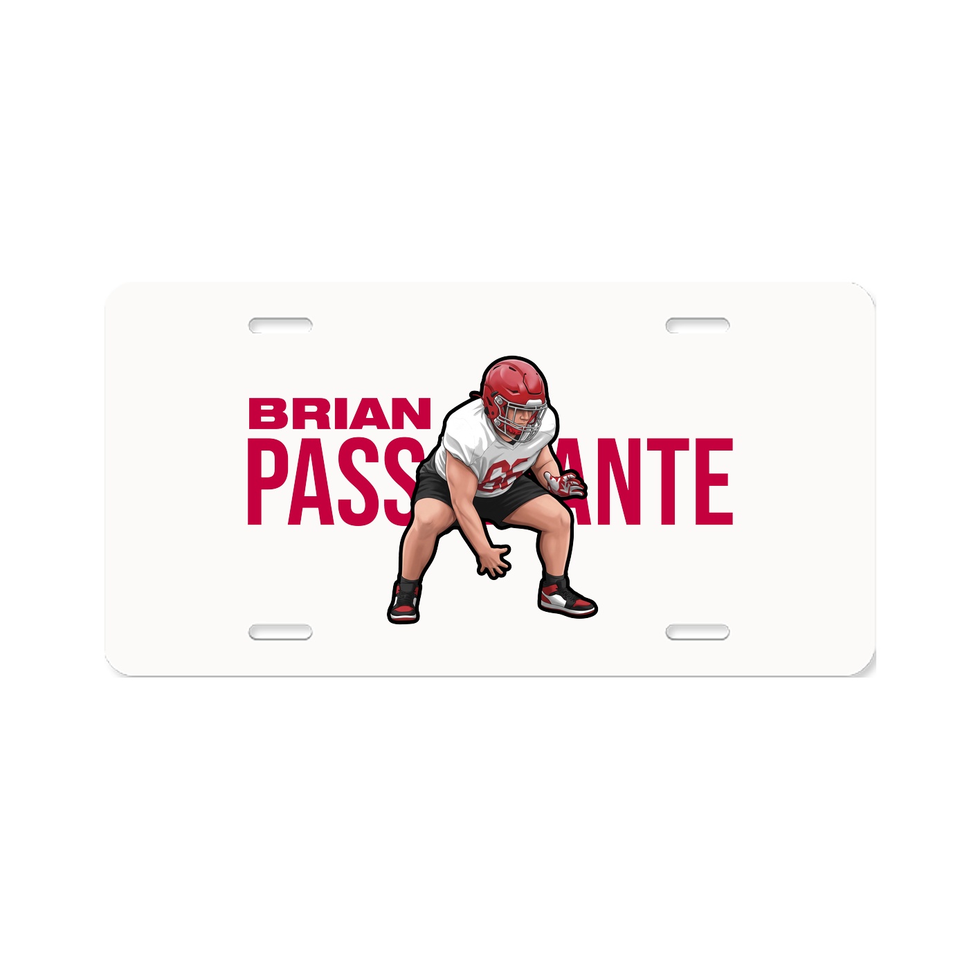 License Plate — Player Name in Classic