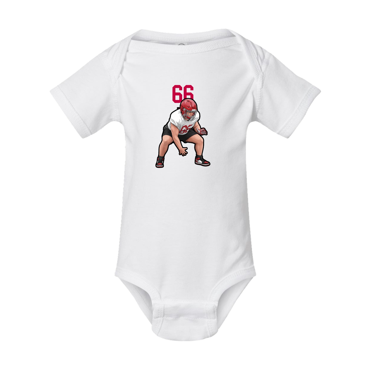 Baby Onesie — Number Top in White