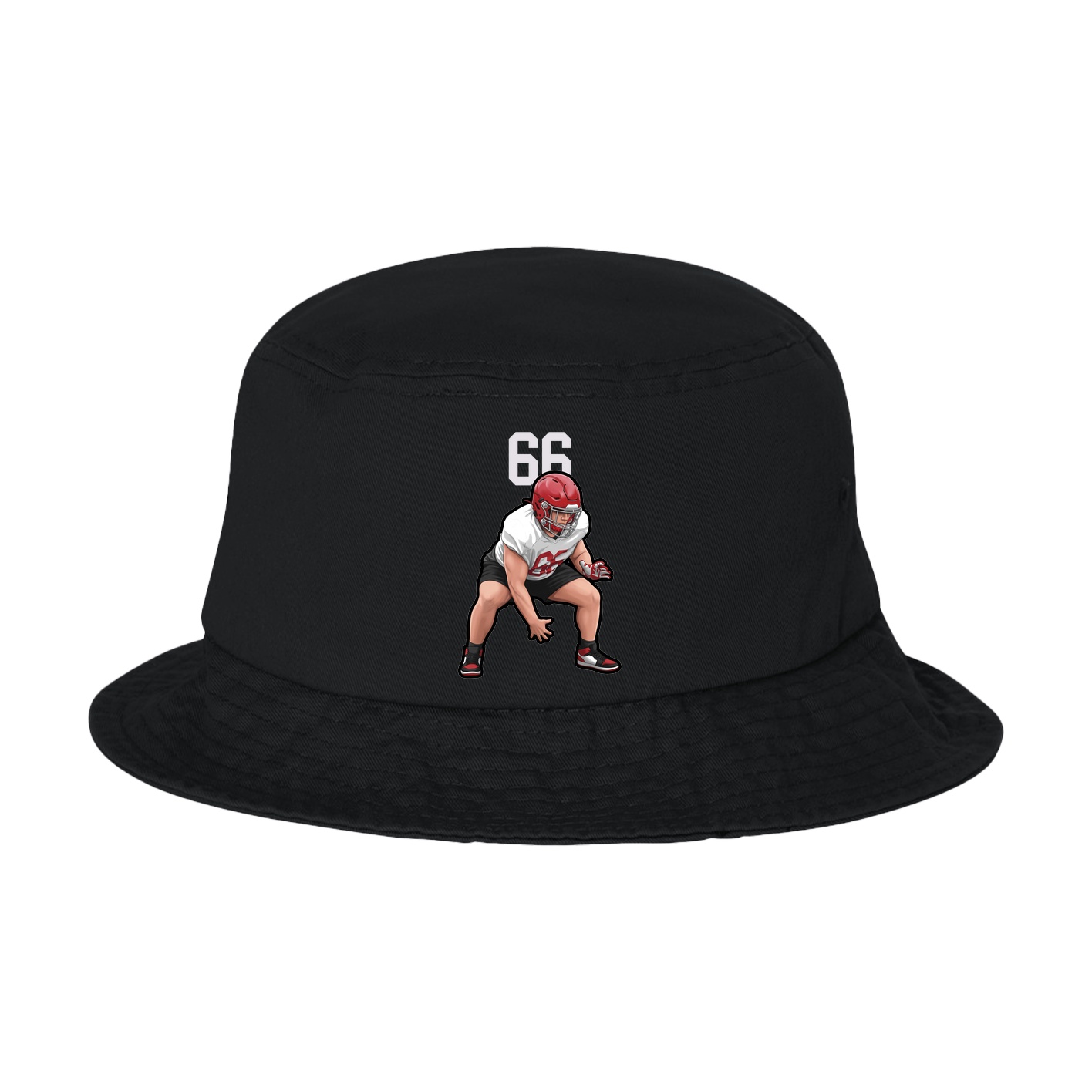 Bucket Cap — Number Top in Black