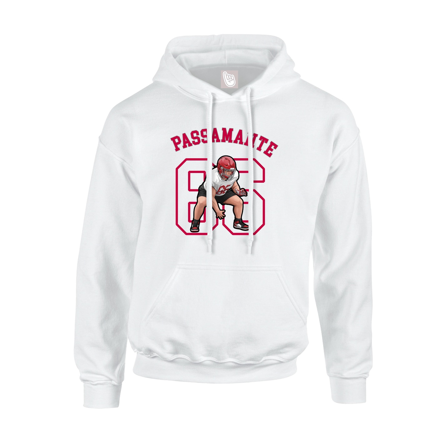 Youth Hoodie — Shirsey Arch in White