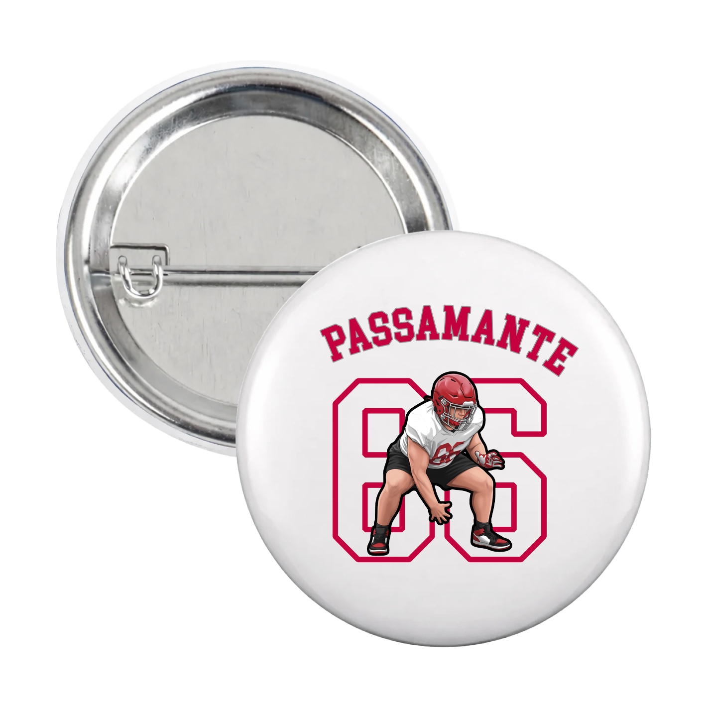 Game Day Button — Shirsey Arch in White