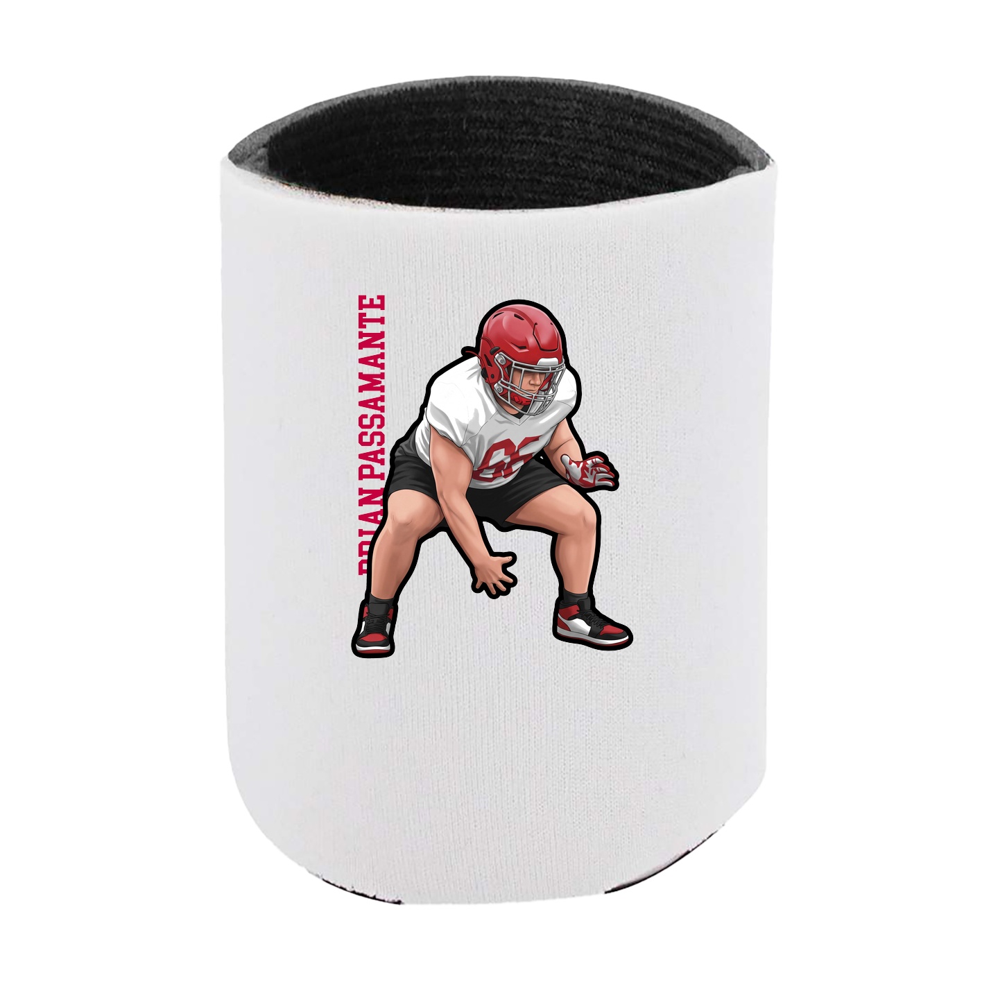 Can Holder — Name Vertical in White