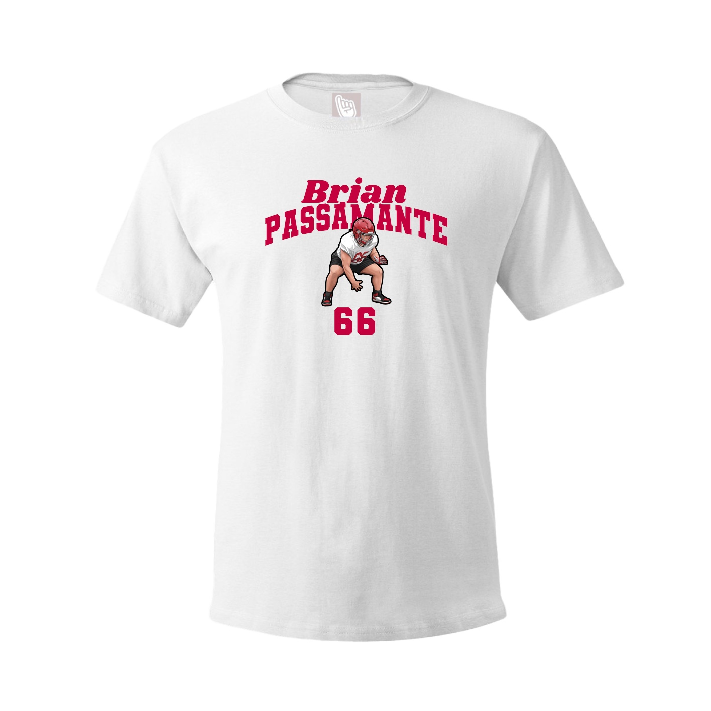 Youth Tee — Signature Arch in White