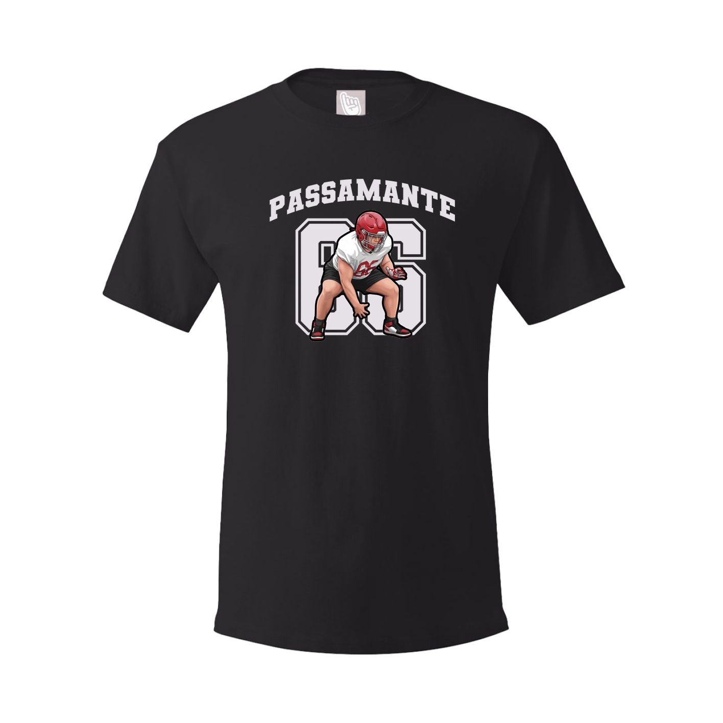 Youth Tee — Number in Black