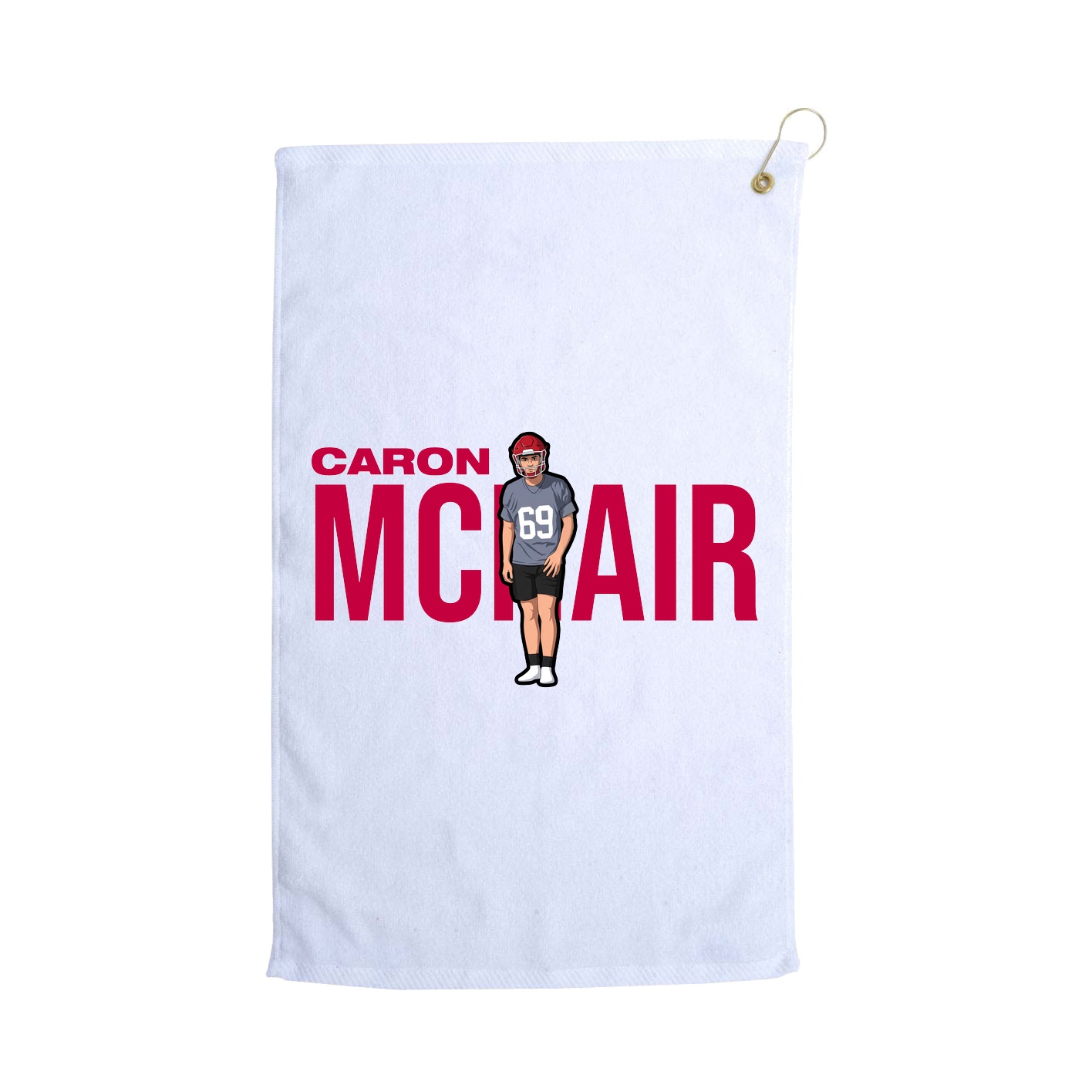 Golf Towel — Player Name in White