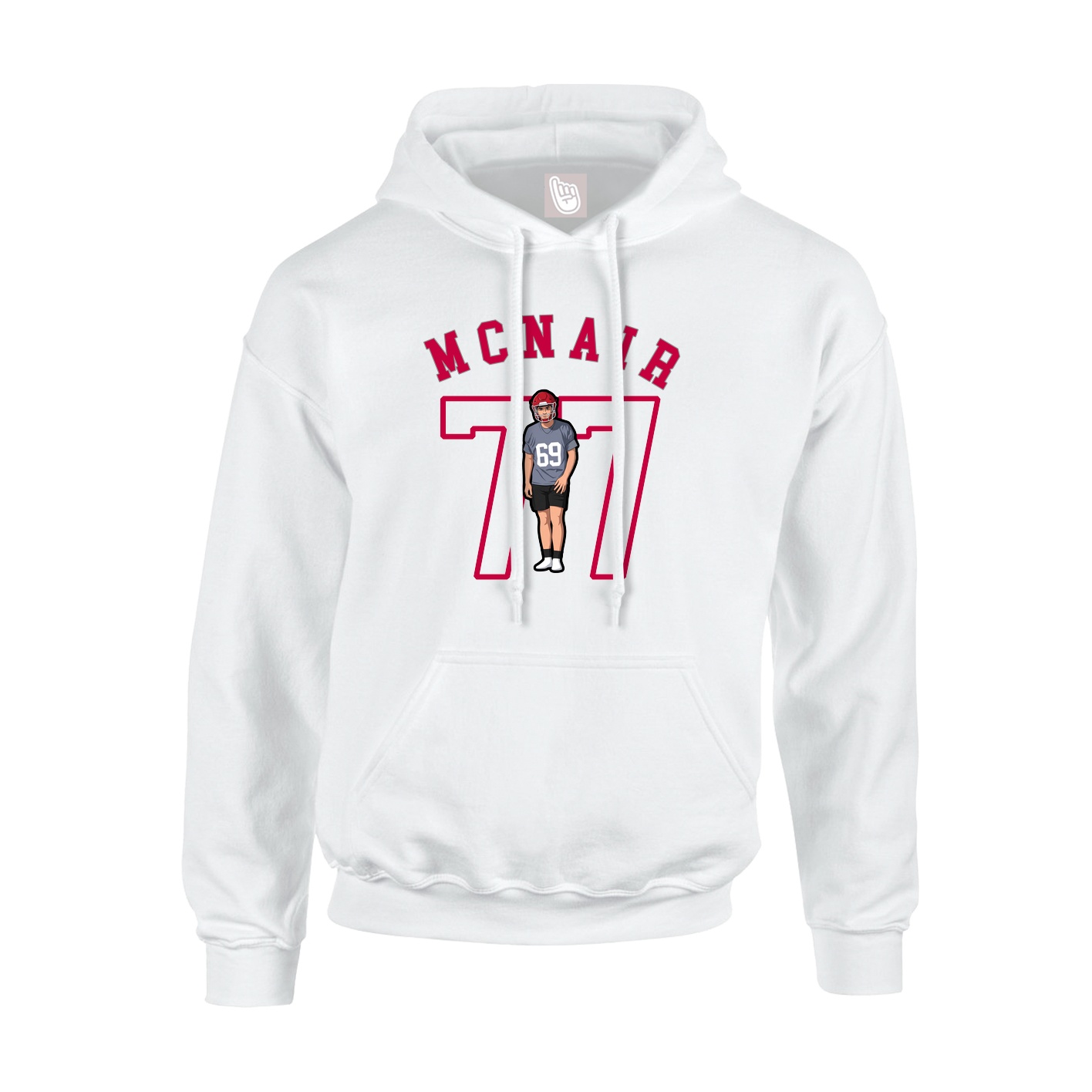 Hoodie — Shirsey Arch in White