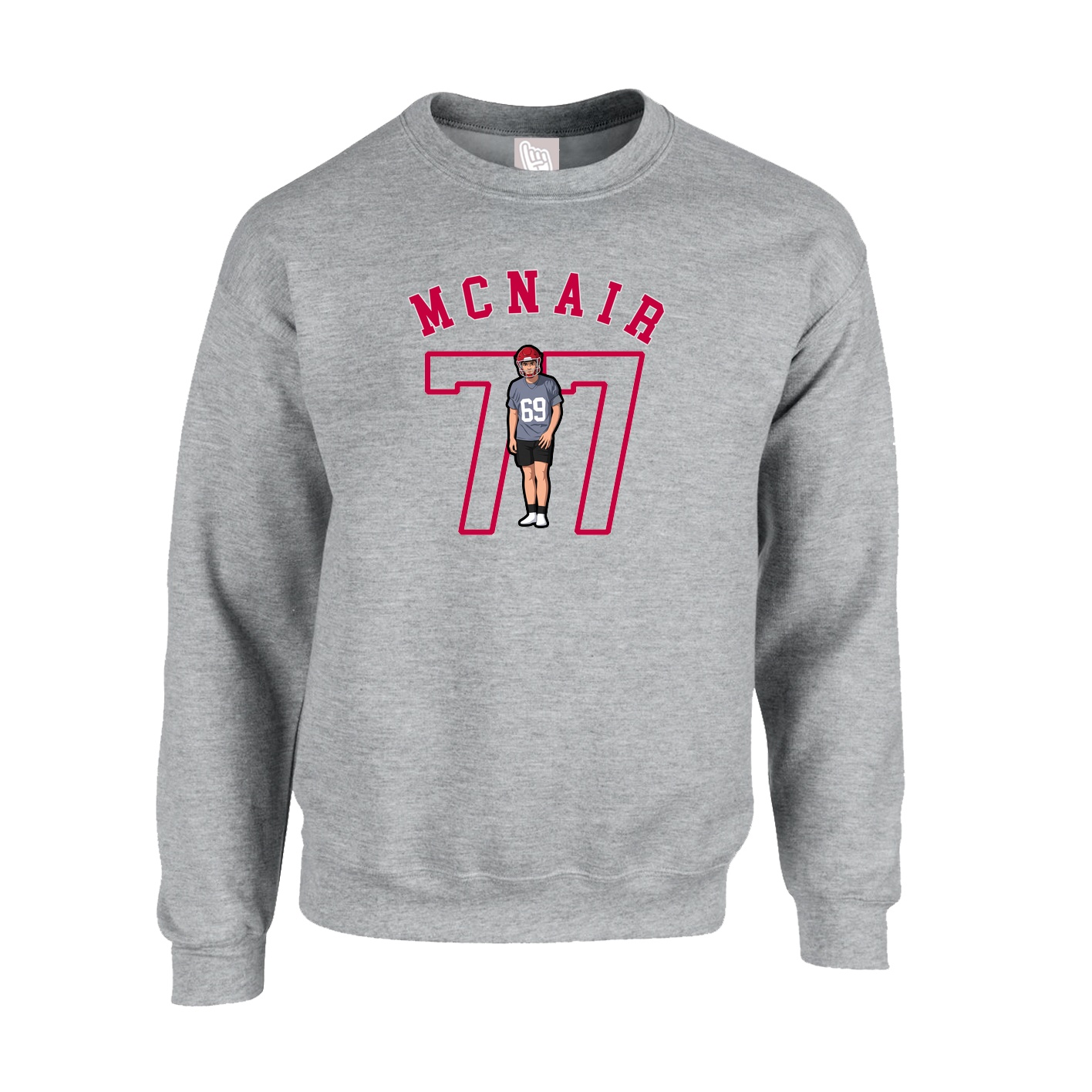 Fleece Crew — Shirsey Arch in Grey