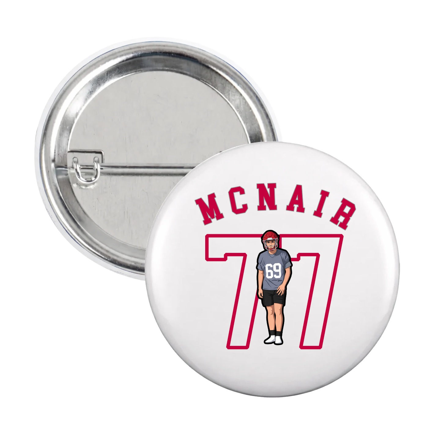 Game Day Button — Shirsey Arch in White