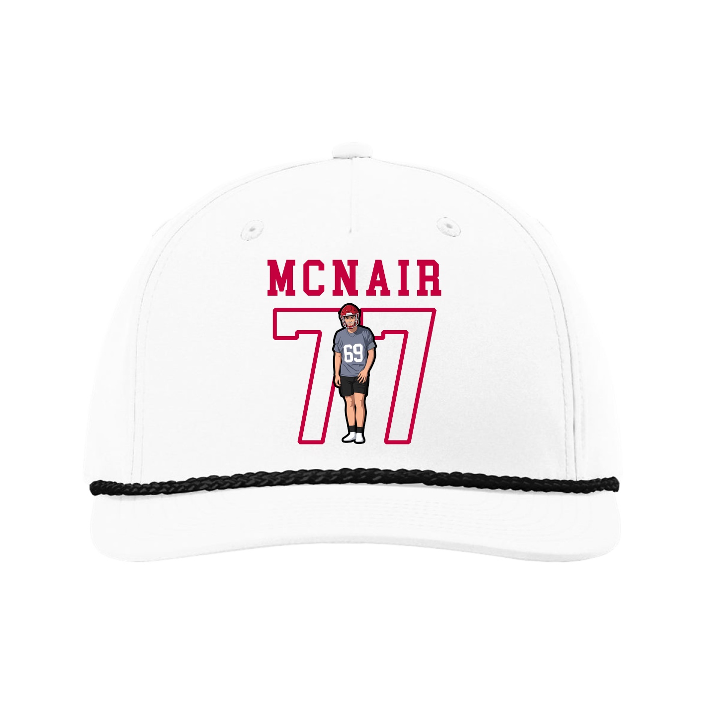 Five-Panel Classic Rope Cap — Shirsey in White